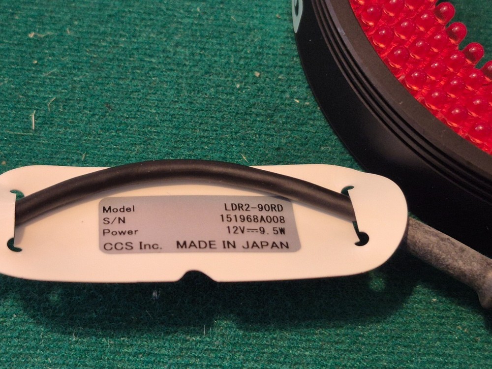 NEW LDR2-90RD2 LIGHT RING SOURCE RED 12V 9.5W