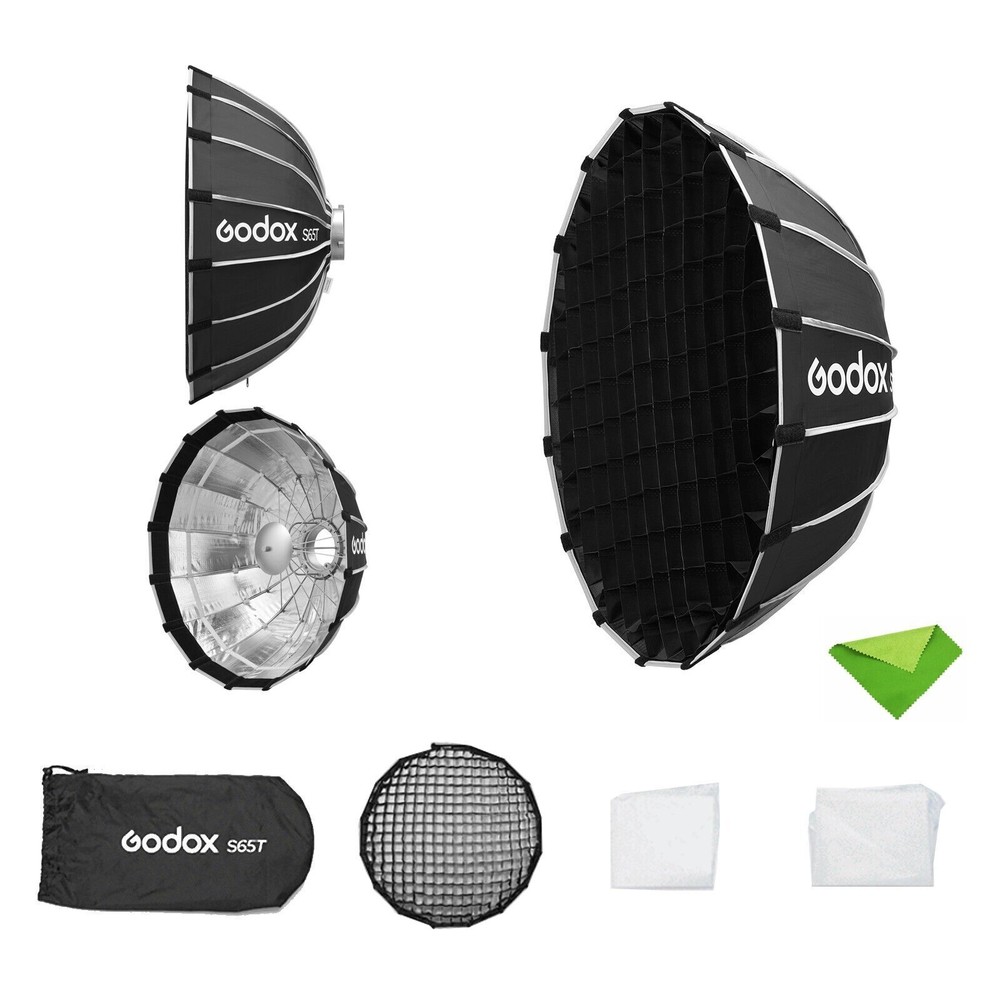 Godox S65T 65cm Umbrella Softbox Quick Release Light Diffuser Reflector + Grid