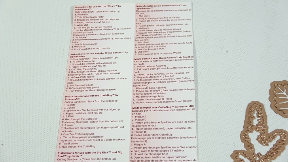 Spellbinders Shapeabilities Fall Foliage Craft Dies S5120