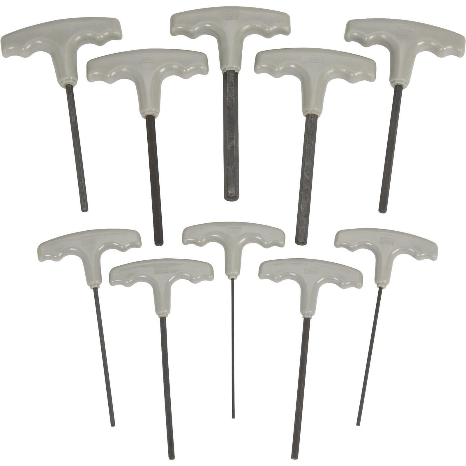 Ironton 10-Pc. Metric T-Handle Hex Key Set