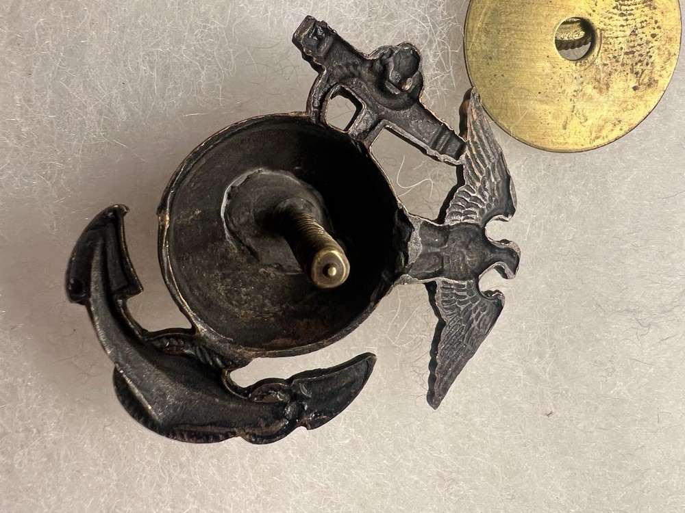 Pattern 1920 Service Enlisted Cap EGA Emblem USMC.