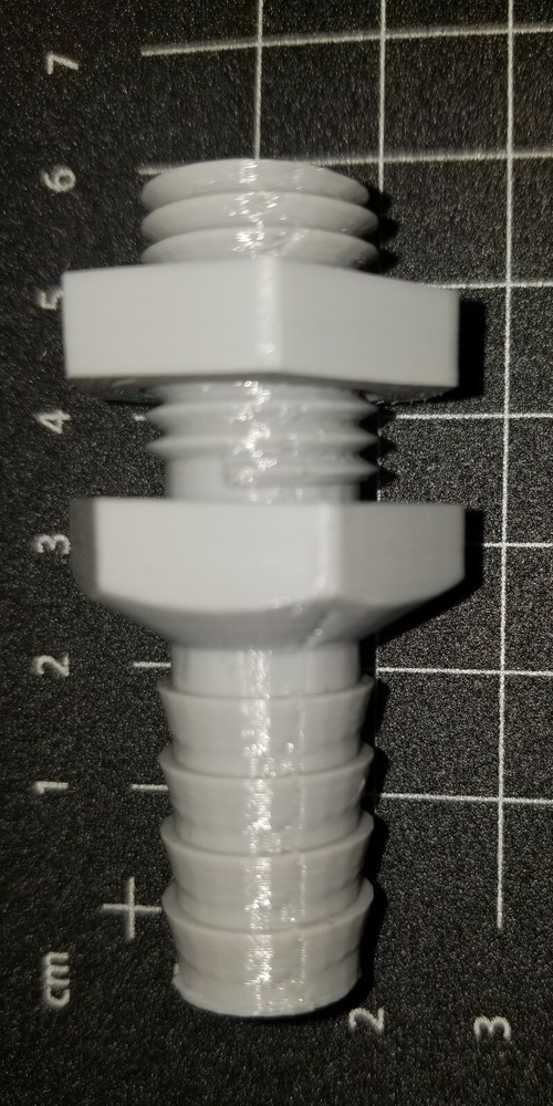 1/2" barbed bulkhead fitting for Hydroponics system/Aquarium/etc. 