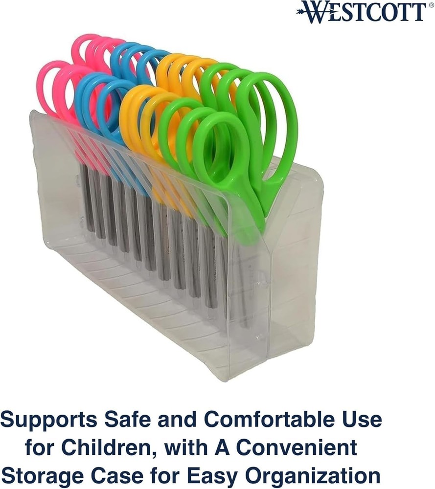 Back to School Essentials: 5-Inch Safety Scissors, 12 Pack