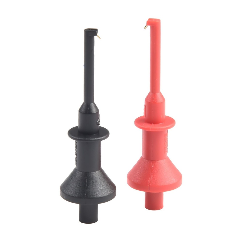 Reliable Multimeter Probe Hook with 4mm Threaded Banana Test Leads (2pcs)