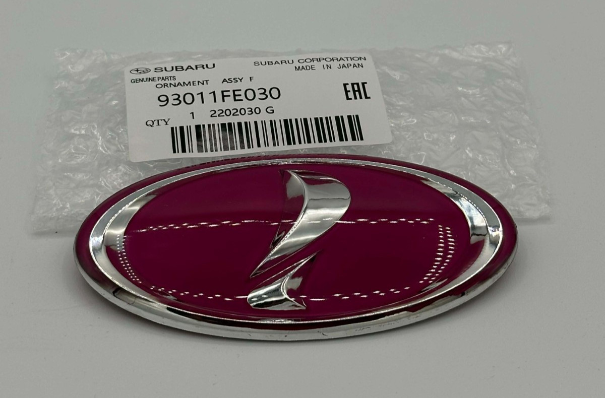 OEM Pink "i" Front Grille Badge For Subaru Impreza 00-05 WRX STi 93011FE030