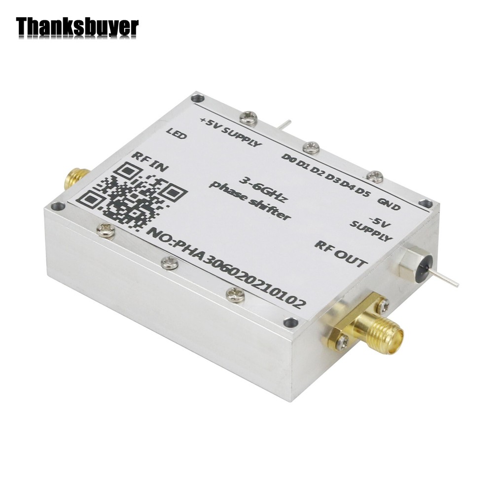 3-6GHz RF Phase Shifter 5.8G Digital C-Band Microwave Phase Shift Module& Shell