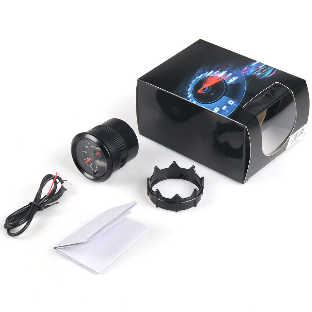 52mm Universal Motorcycle Tachometer Digital LED Voltmeter