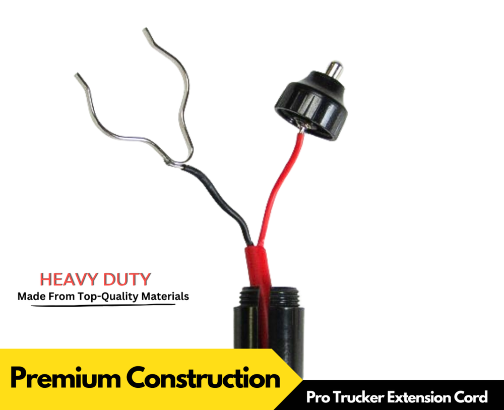 ProTrucker 12V Cigarette Lighter Extension Cord Power Cable 12FT Plug Socket 24V