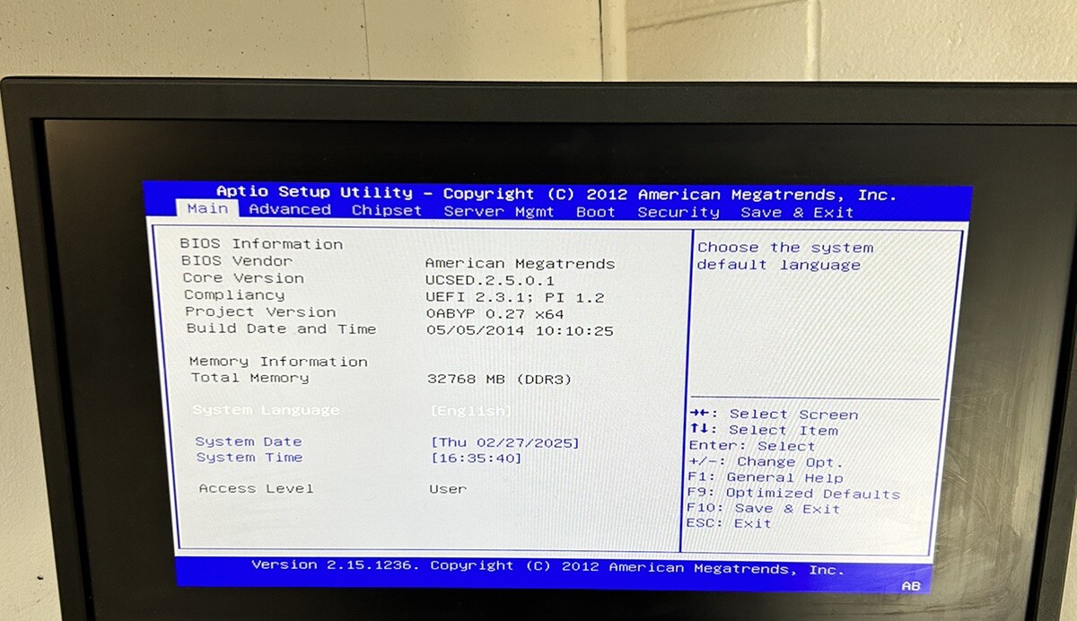 Cisco UCS-E160D-M2/K9 V01 HDD 32GB RAM w/ Xeon E5-2418L V2 @ 2.00 GHz