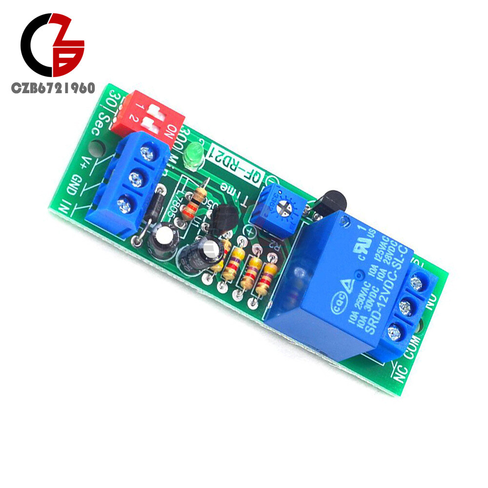 DC5V/12V/24V Adjustable Time Delay Timing Timer Relay Switch Turn ON/OFF Module