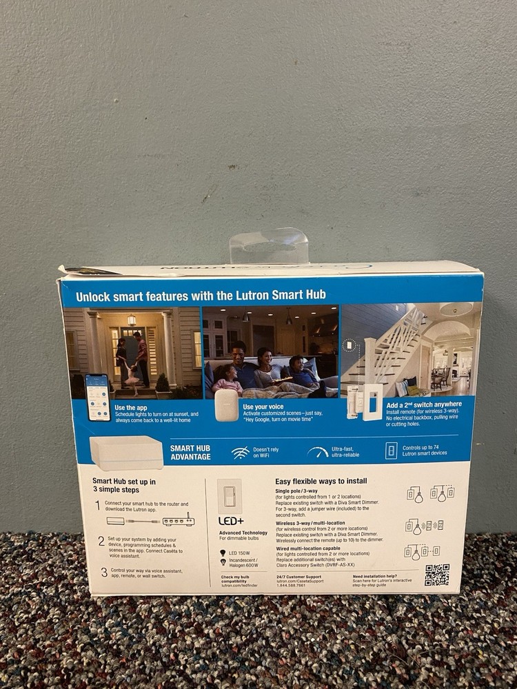 Lutron Caseta Diva Dimmer Wall Switch - DVRF-BDG-1D