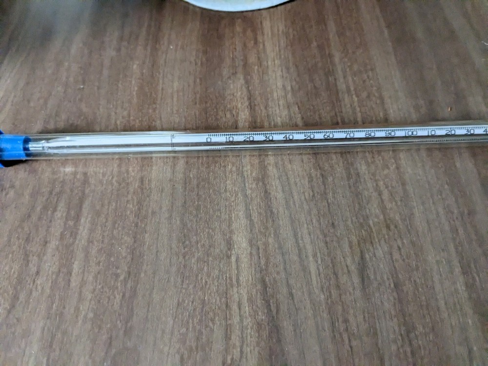 Glass Darkroom Thermometer. Never used.