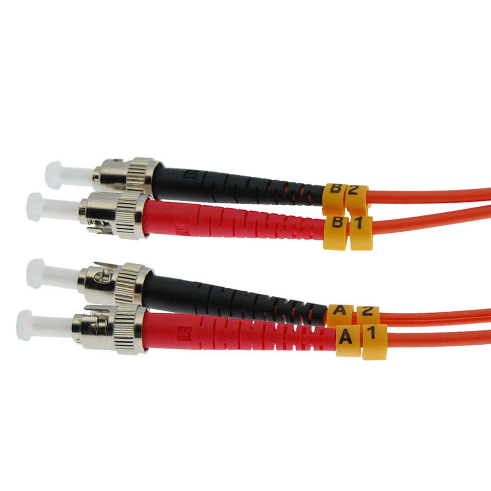 0.3m ST/UPC ST/UPC OM1 Multimode Duplex Fiber Optic Patch Cable