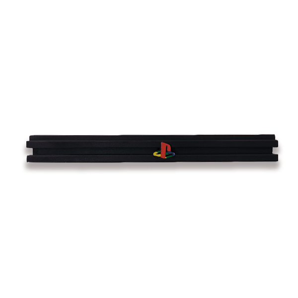 Replacement Front Tray Cover Black Bezel for PlayStation 2 (Fat Version)