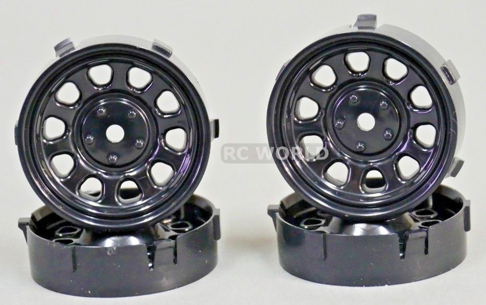 Tetsujin Wheels SUNFLOWER Inserts Adjustable Offset 3-6-9mm MATTE BLACK 4 PC