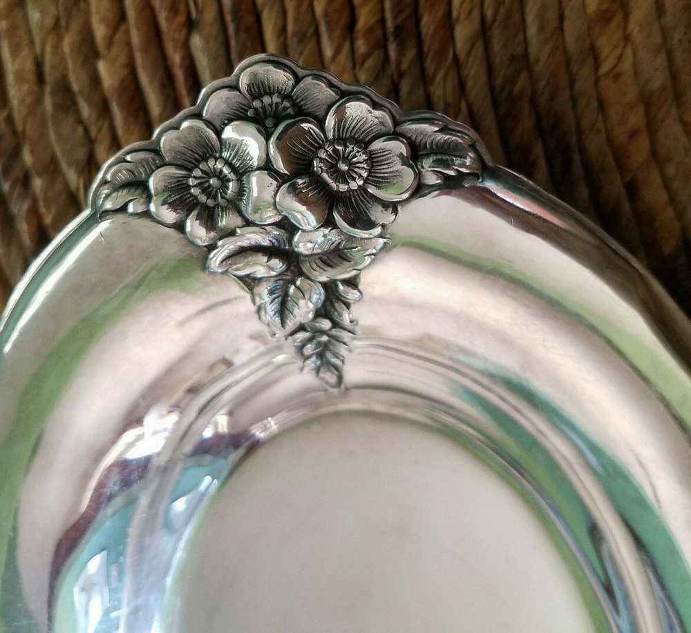 Wilcox International Silver Co Oval Bread ServingTray Vintage