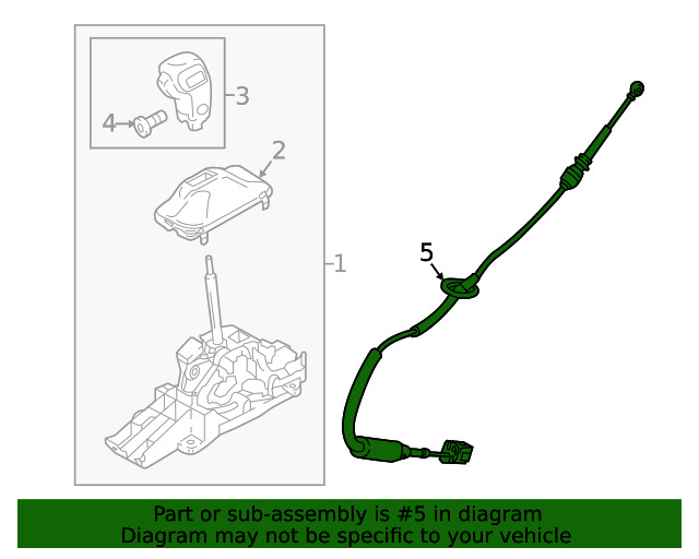 Genuine Ford Cable JL3Z7E395K