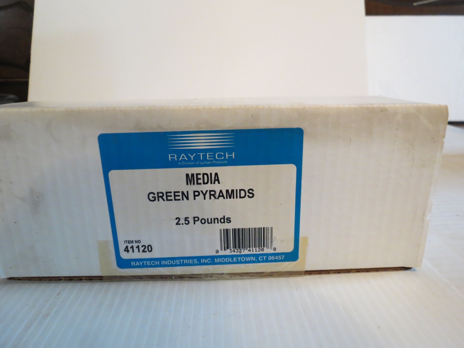 Vintage Raytech 41120 Green Pyramids Plastic Polishing Tumbling Media - 2-1/2lbs