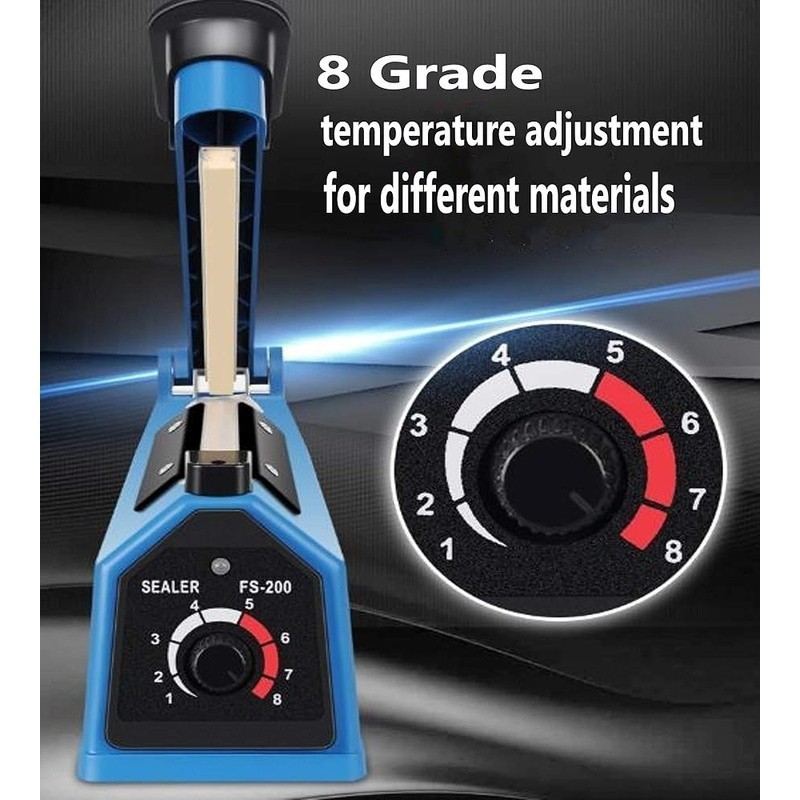 Manual Impulse Sealer Lightweight Temperature Adjustable Bag Sealing Machine New