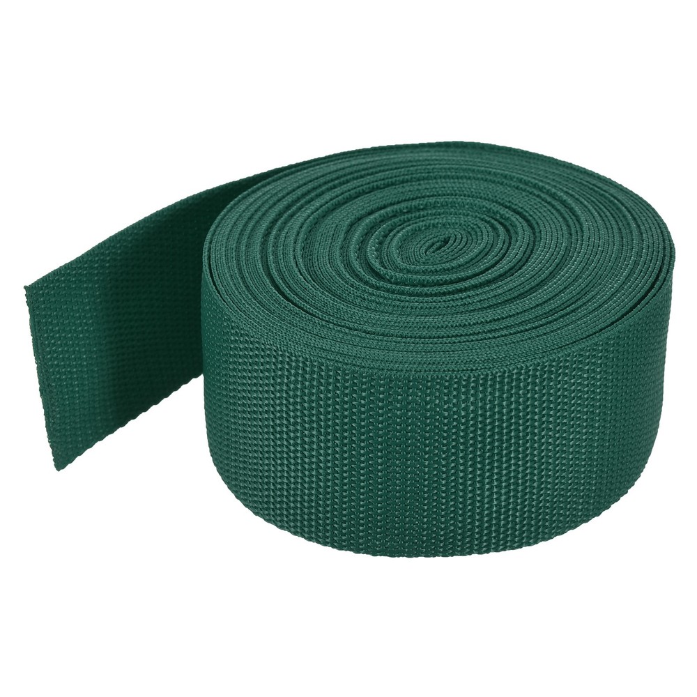 Lightweight Polypropylene Webbing Strap 5cm 10 Yard Dark Green
