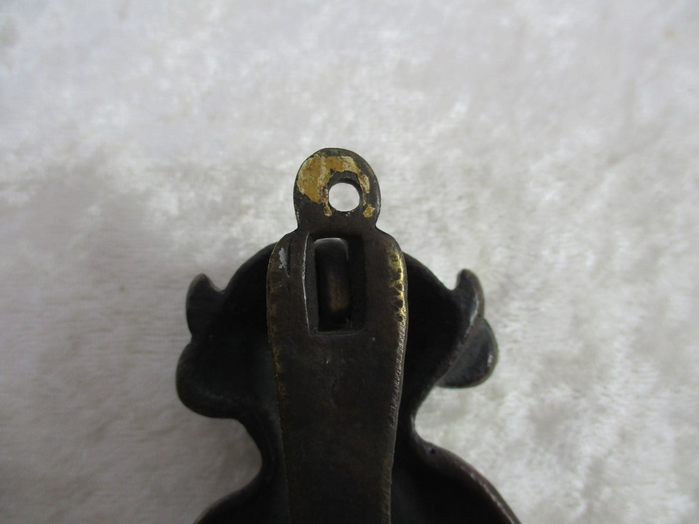 Antique Complete Bronze Lincoln Imp/Devil Door Knocker