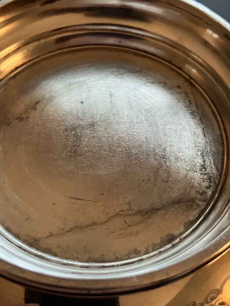 Wm Rogers Paul Revere Reproduction Set of 2 Small Silverplate Candy/Nut Bowls