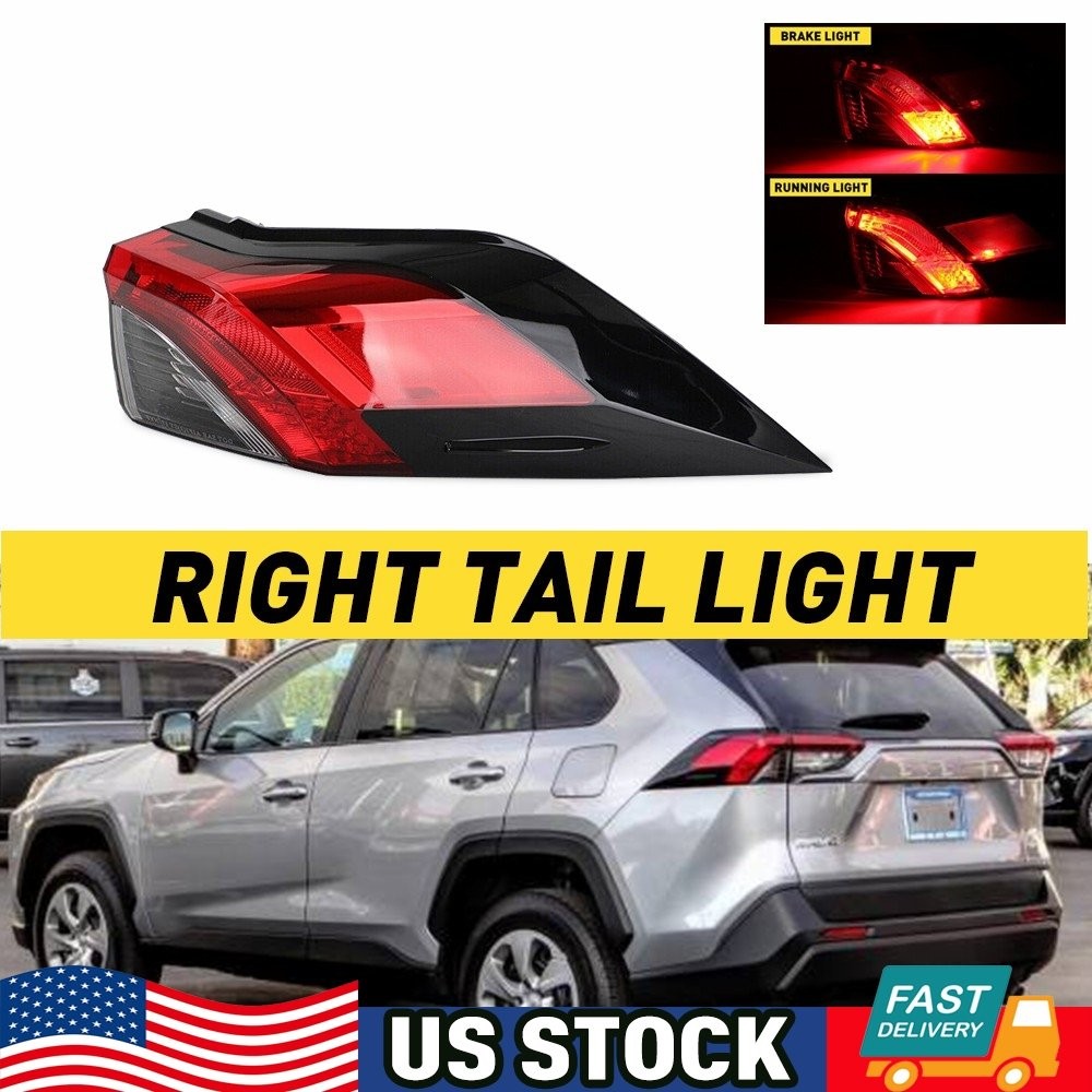 Tail Light Assembly For 2019-2022 Toyota RAV4 Outer Rear Right Passenger Side Y