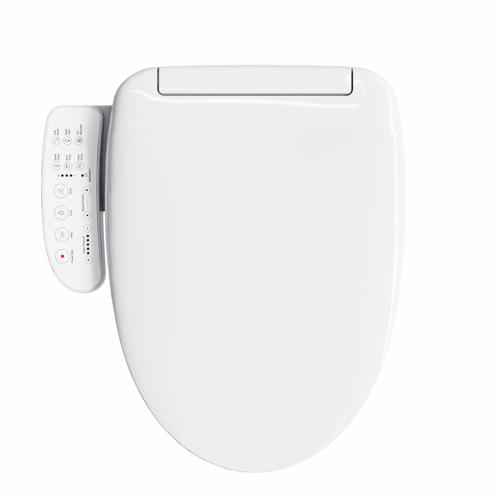 HOROW Elongated Bidet Toilet Seat With Heated and Dryer Model B0403 Warm Water