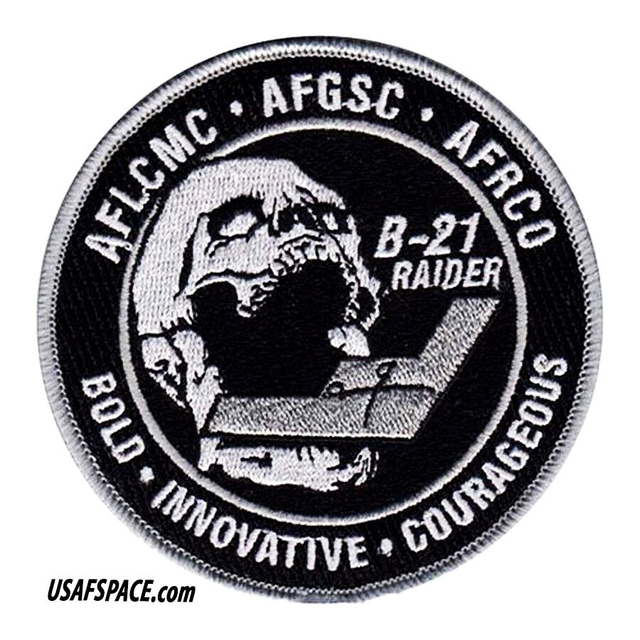 USAF B-21-RAIDER-STEALTH BOMBER -AFLCMC- AFGSC-AFRCO-Wright-Patterson AFB-PATCH