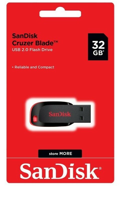 Sandisk Cruzer Blade USB Flash Drive Memory Stick for Laptops & Computers Lot