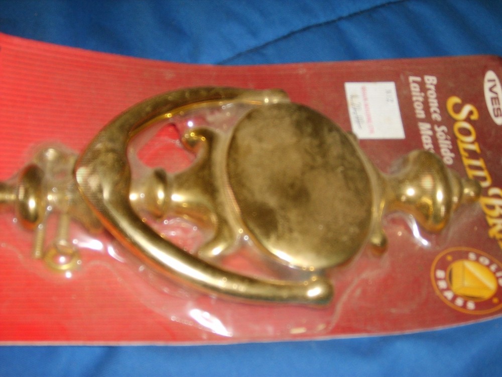 solid brass door knocker 8 1/2 inch long