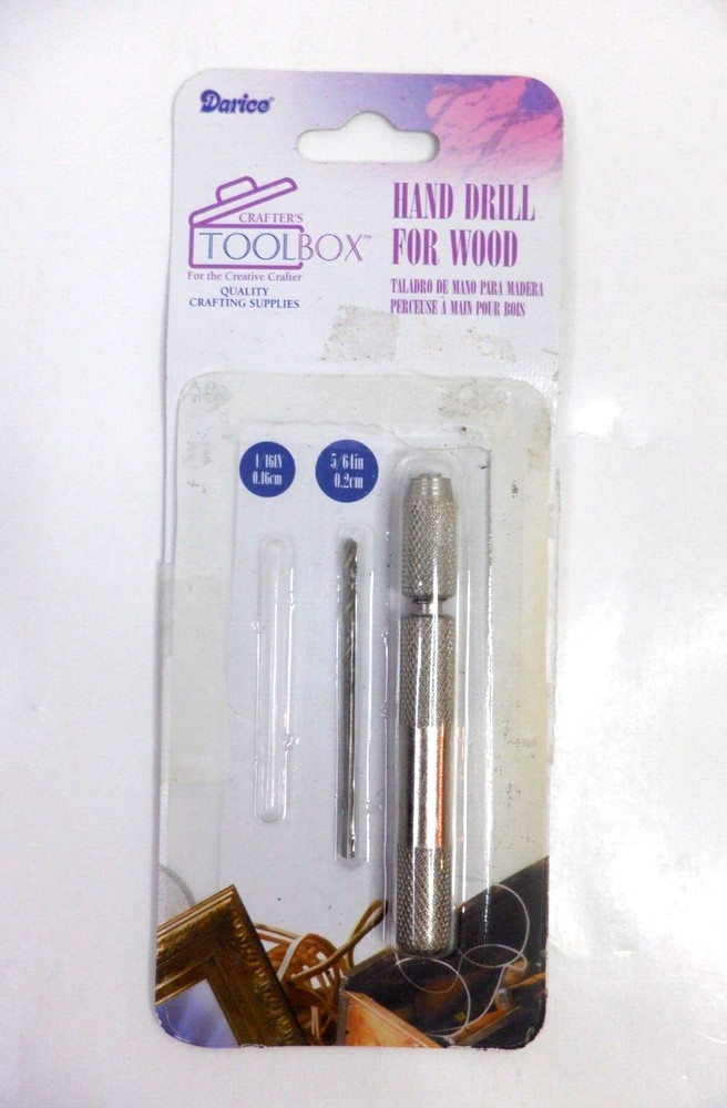Junk Draw Box Various Crafts Supplies & Hand Drill