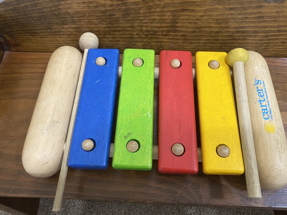 carter's celebrating imagination wooden xylophone