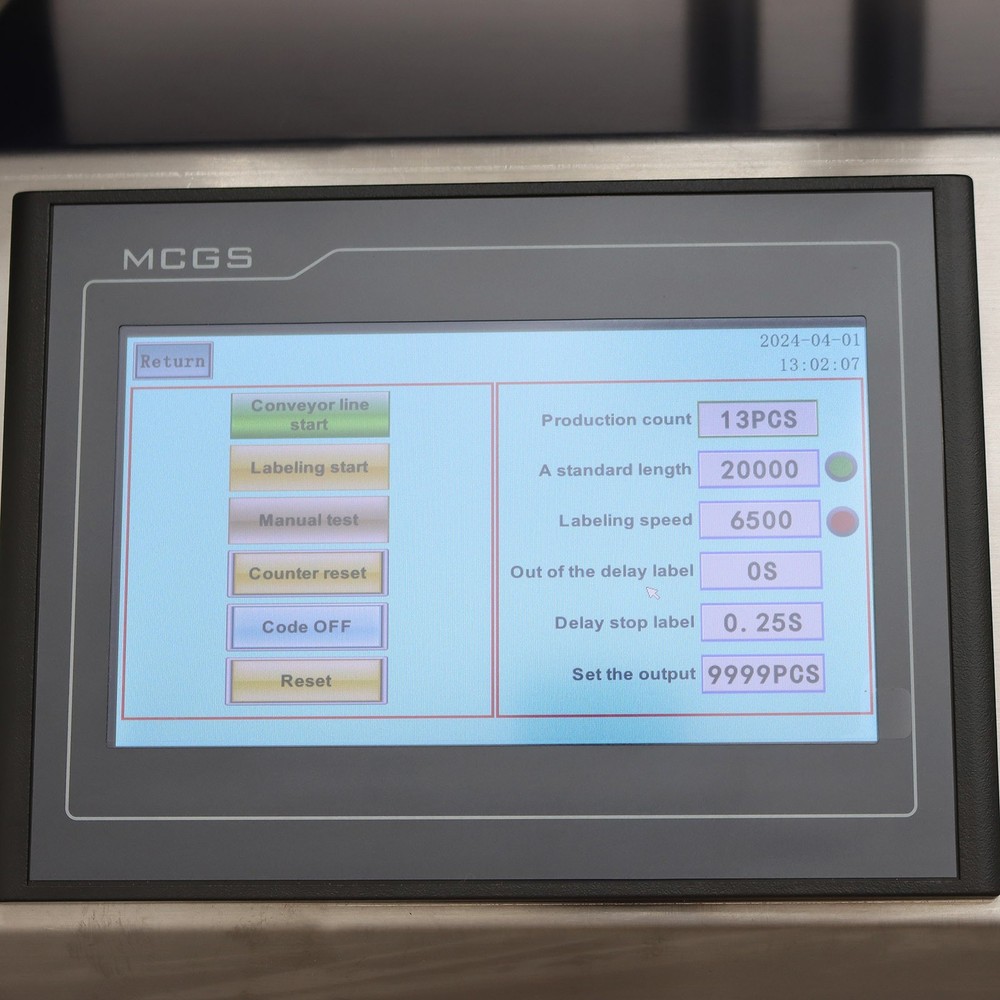 Automatic Desktop Conveyor Table Plate Coding Labeling Machine 25-50PCS/min 800W