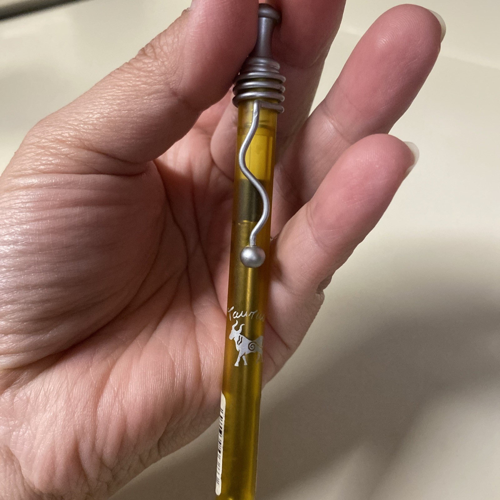 Vintage Victorias Secret Limited Edition Black Ink Dried Taurus Line Y2K