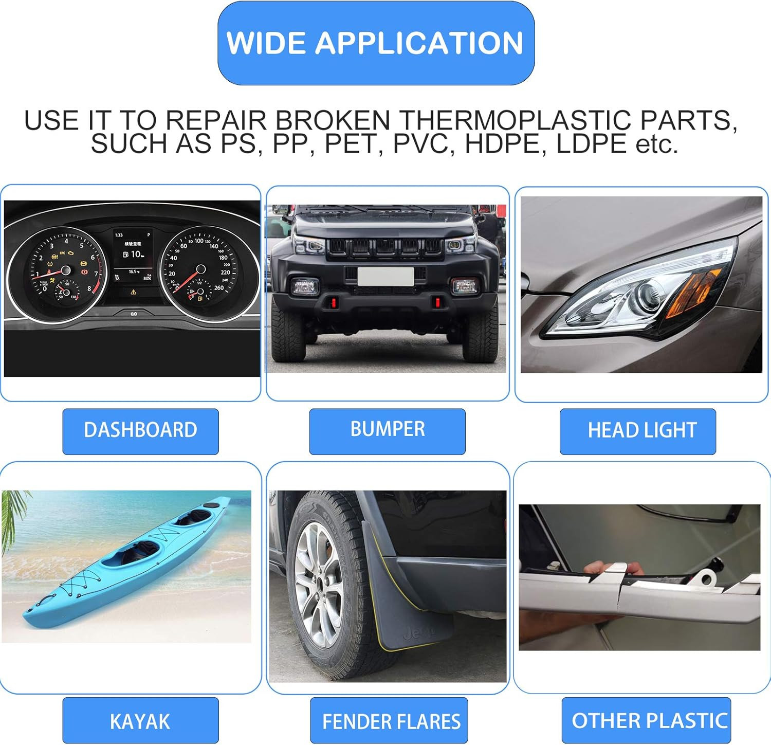 Plastic Welder Kit Soldering Hot Stapler Bumper Repair Welding Gun 200 Staples