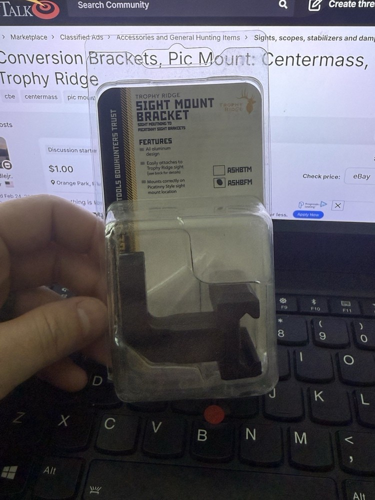 Trophy Ridge Sight Mount Bracket ASHBFM