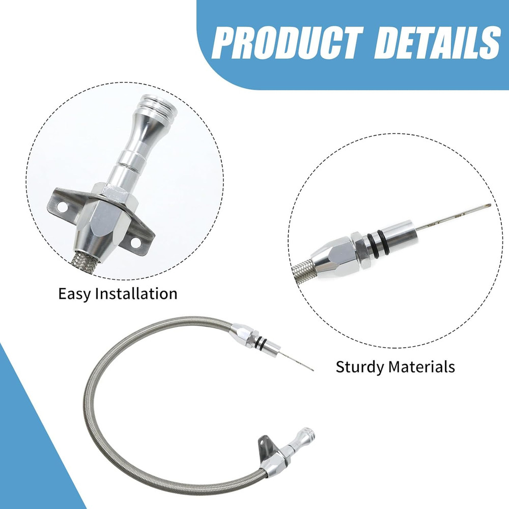 Silver Flexable Dipstick, Replacement for GM, Replacement for Chevy Trans Flexab