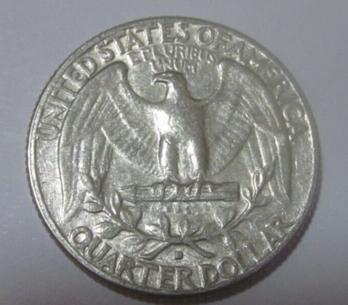 1964 D Washington Silver Quarter 90% Silver