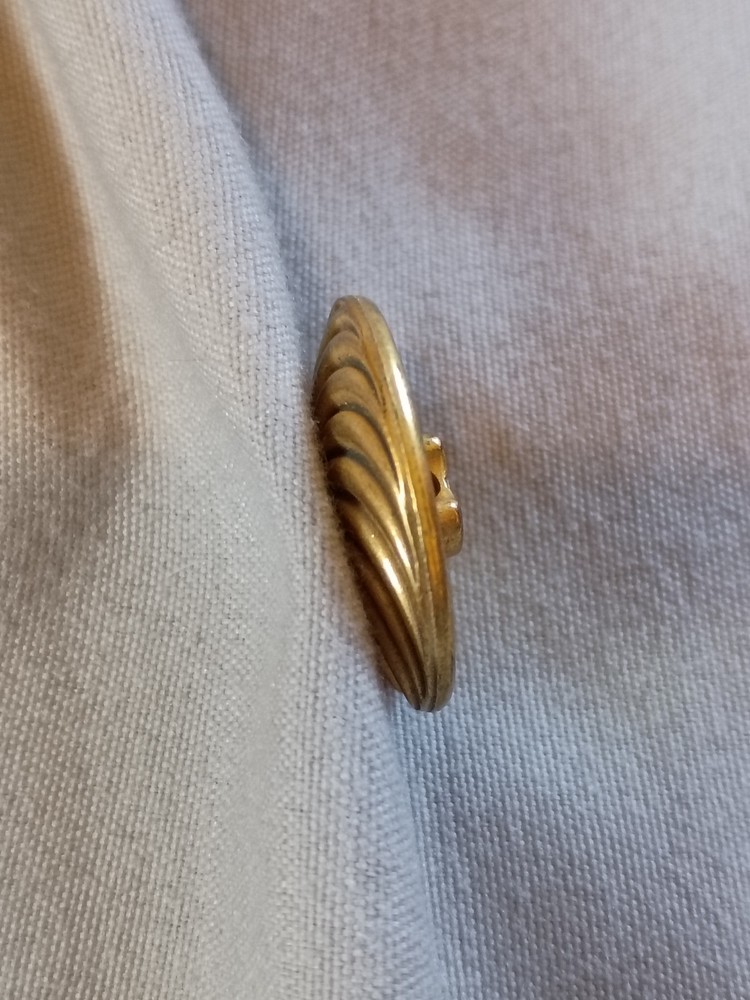 1 Vintage Colt #9 Metalized Plastic Button.