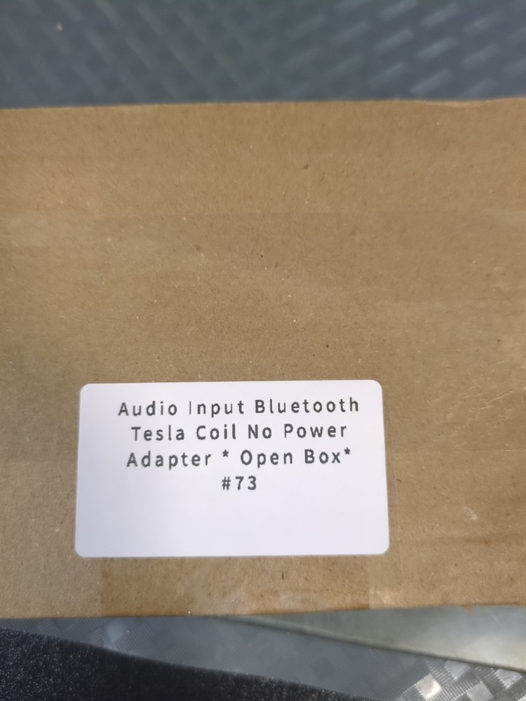 Audio Input Bluetooth Tesla Coil No Power Adapter * Open Box* #73