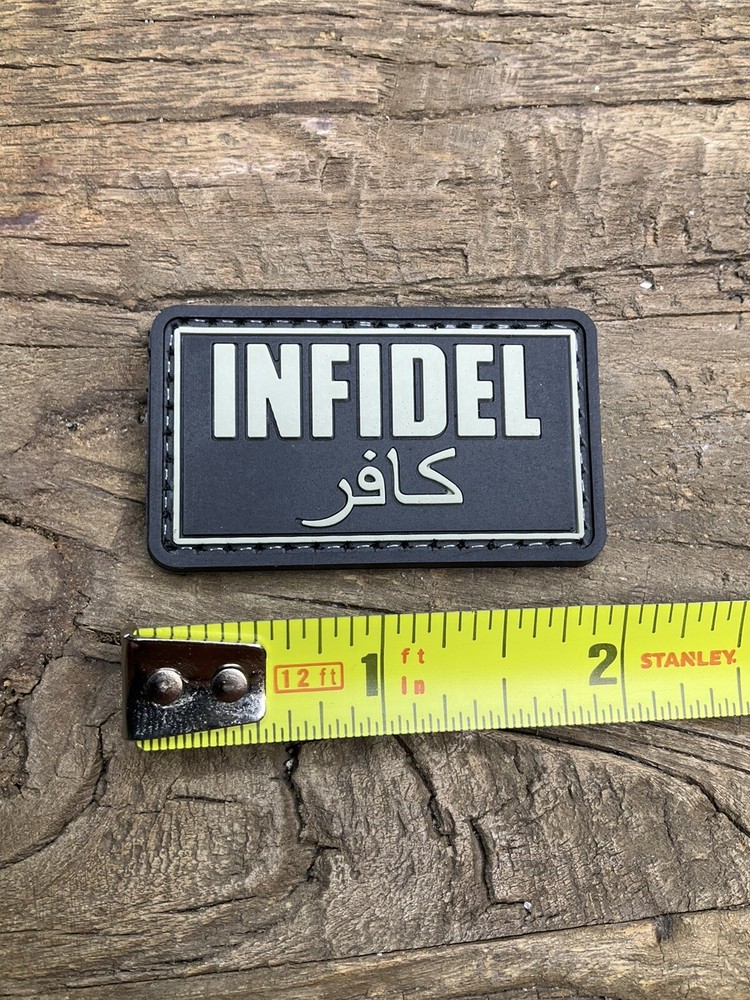 Patch PVC Tactical Morale HOOK-3D PVC Rubber Infidel Non Believer