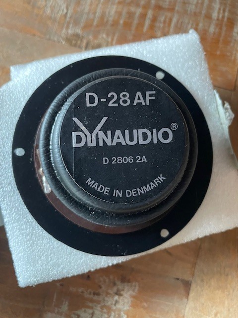 DYNAUDIO D-28 AF Dome Tweeter Speaker Pair Denmark D 2806 2A