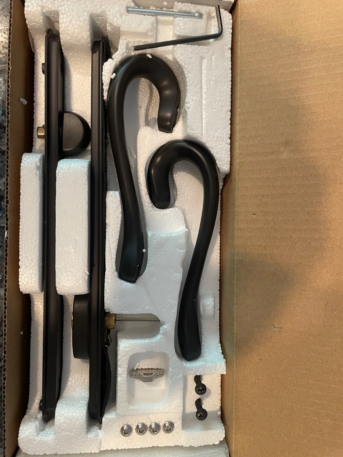 Ashland Hardware W5208-KB17 Keyed Trim Set Rubbed Bronze Sliding DoorHandles NEW