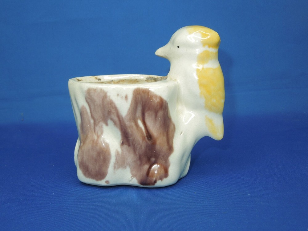 Vintage Ceramic Bird Planter Unmarked