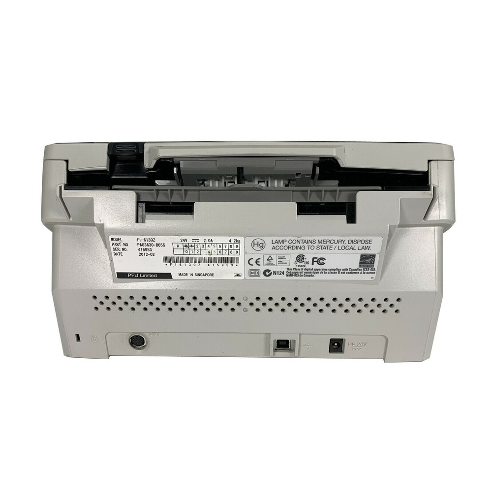 Duplex Document Color Scanner for Business Office Work w/AC Adapter & USB Cable