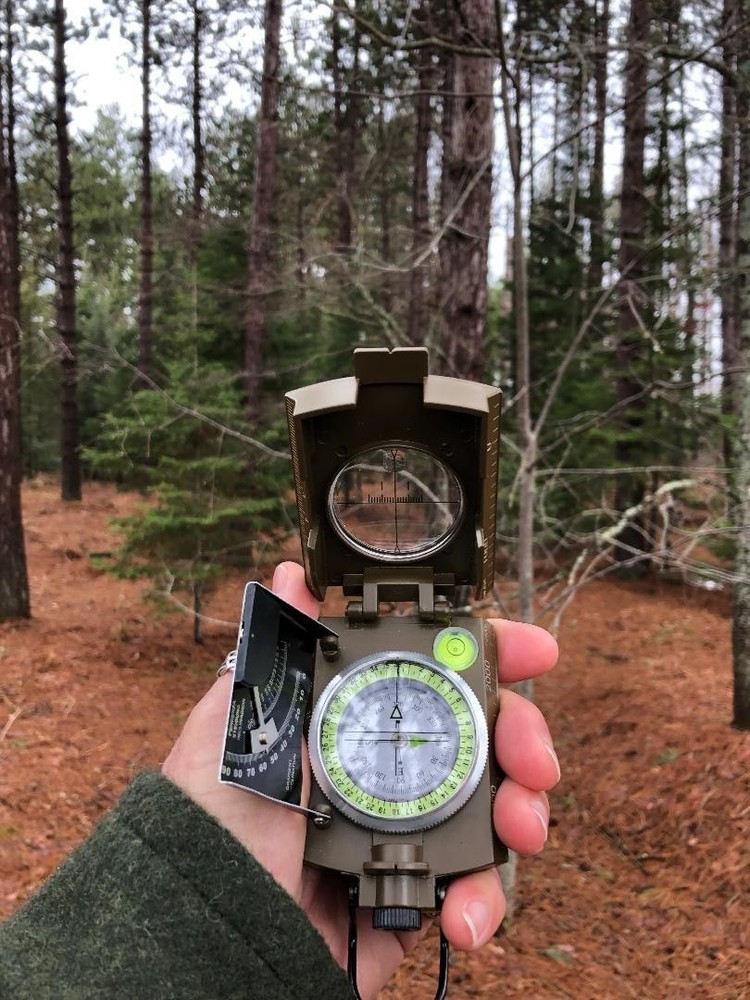 Multifunctional Military Sighting Navigation Compass with Inclinometer-Green