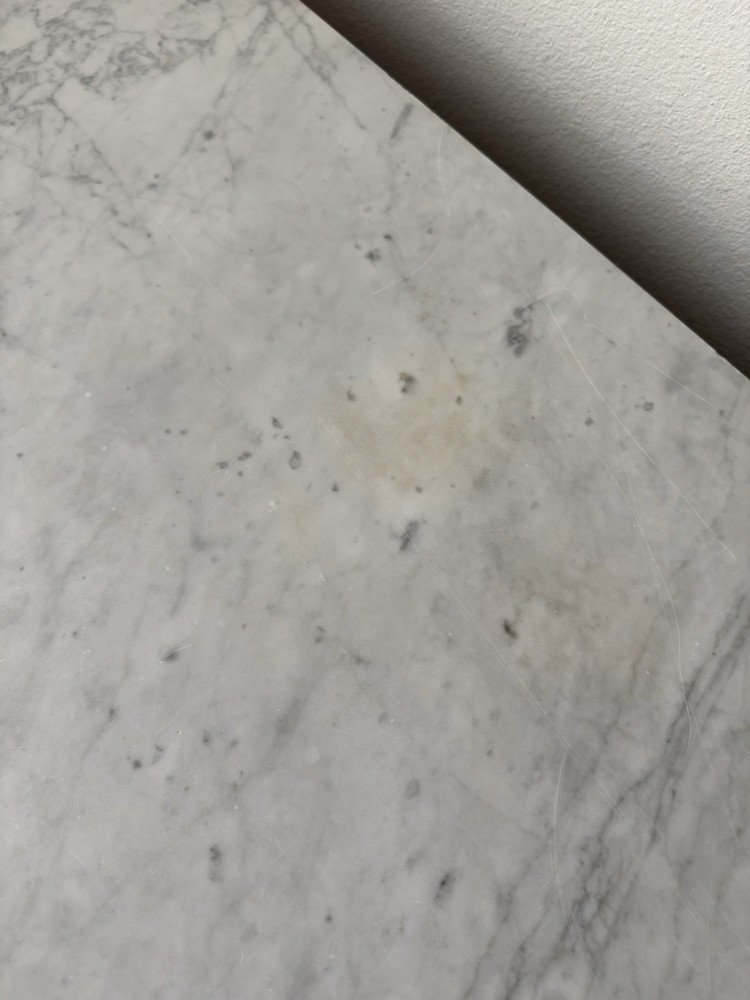 French Louis Style Marble Top Buffet Server Commode Entryway Table