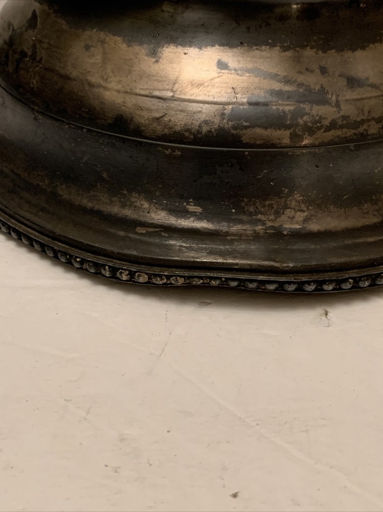 RARE Antique Rogers Bros MFG Co Silver plate Large Beer Stein, Serving Pitcher