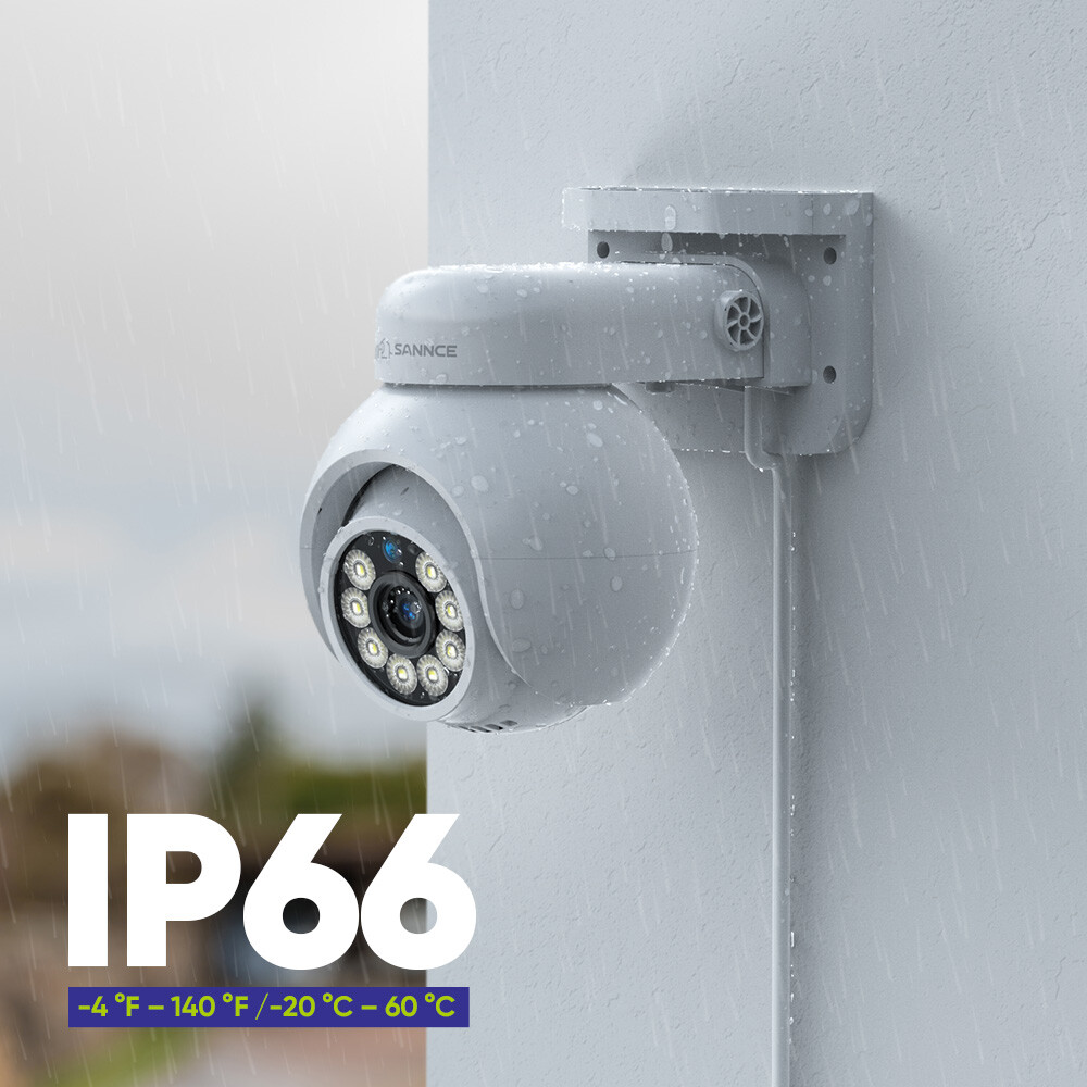 SANNCE 8CH 4K NVR 8MP Two Way Audio POE PT Security Camera System AI Detection